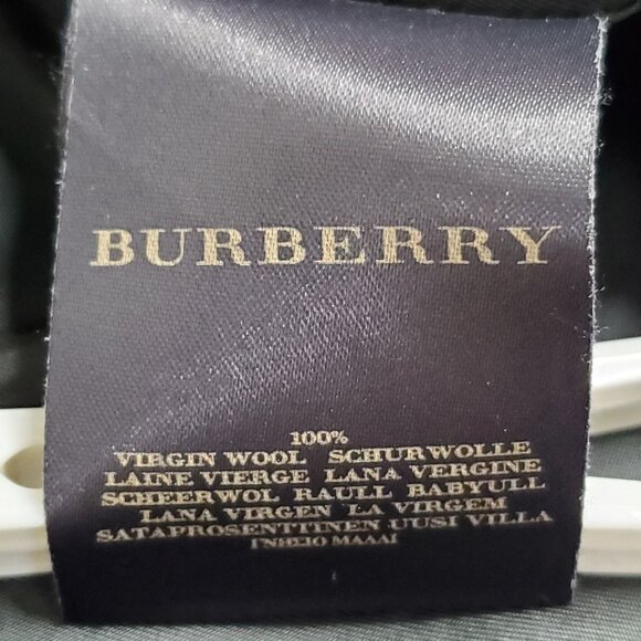 Burberry Size UK 42 US 12 Dress Crepe Wool Sheath Rolled Collar Italy Purple - Picture 5 of 16